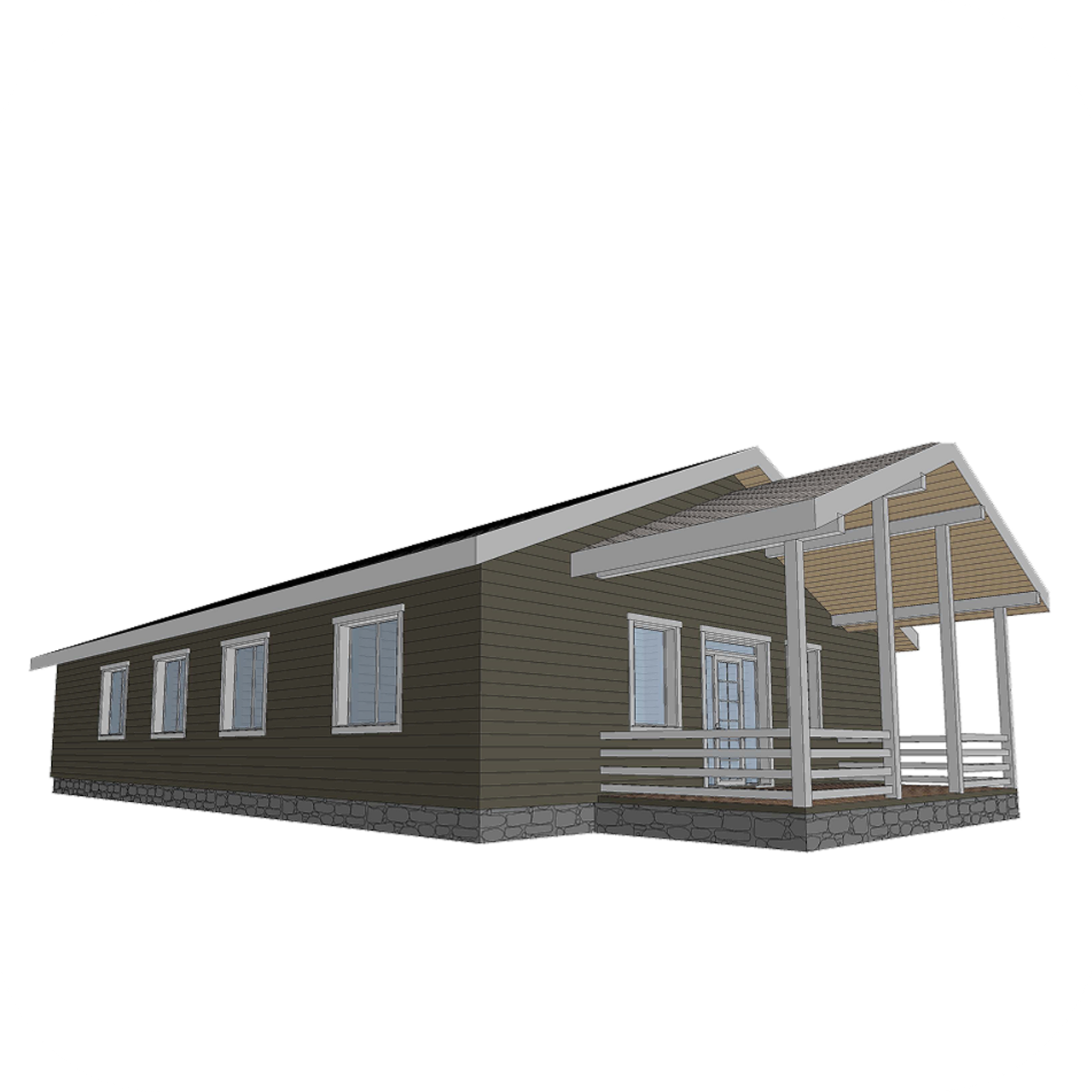 Long house. С. Строй | Строительство каркасных домов, бань и мангальных зон под ключ. Фиксированная смета. Москва и МО