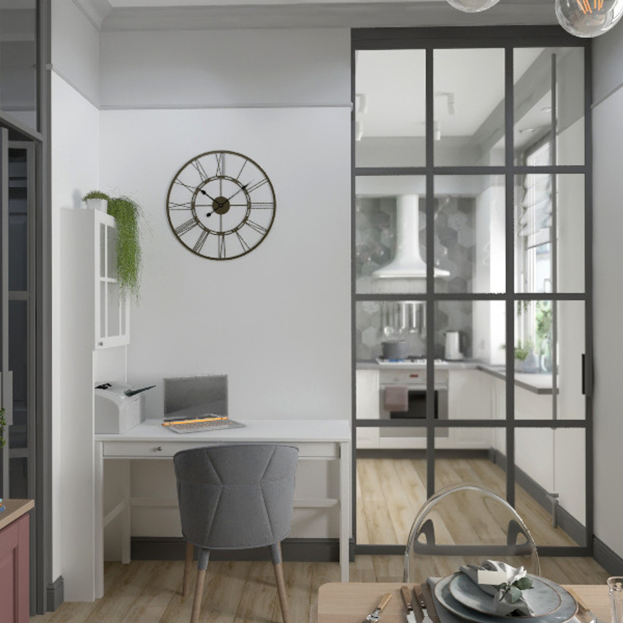 Ивовая ветвь. Квартира 60 м². Мастерская интерьеров Светланы Куксовой. Дизайн и реализация