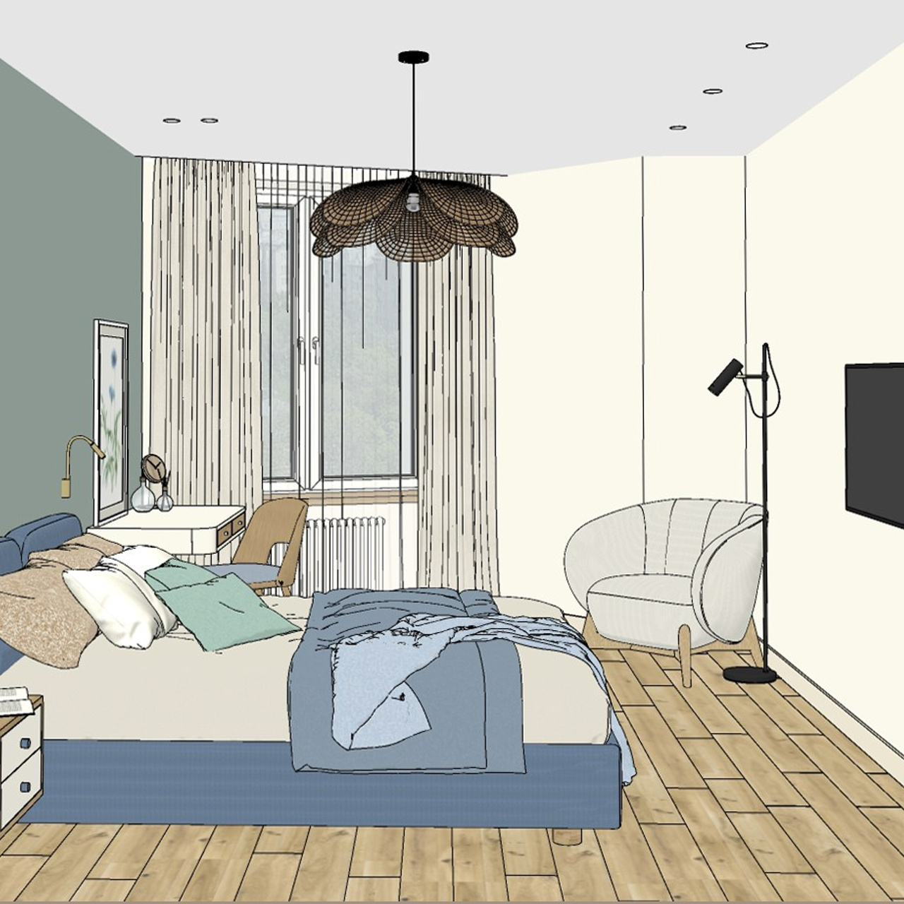 Гербарий. Квартира 96 м². Мастерская интерьеров Светланы Куксовой. Дизайн и реализация