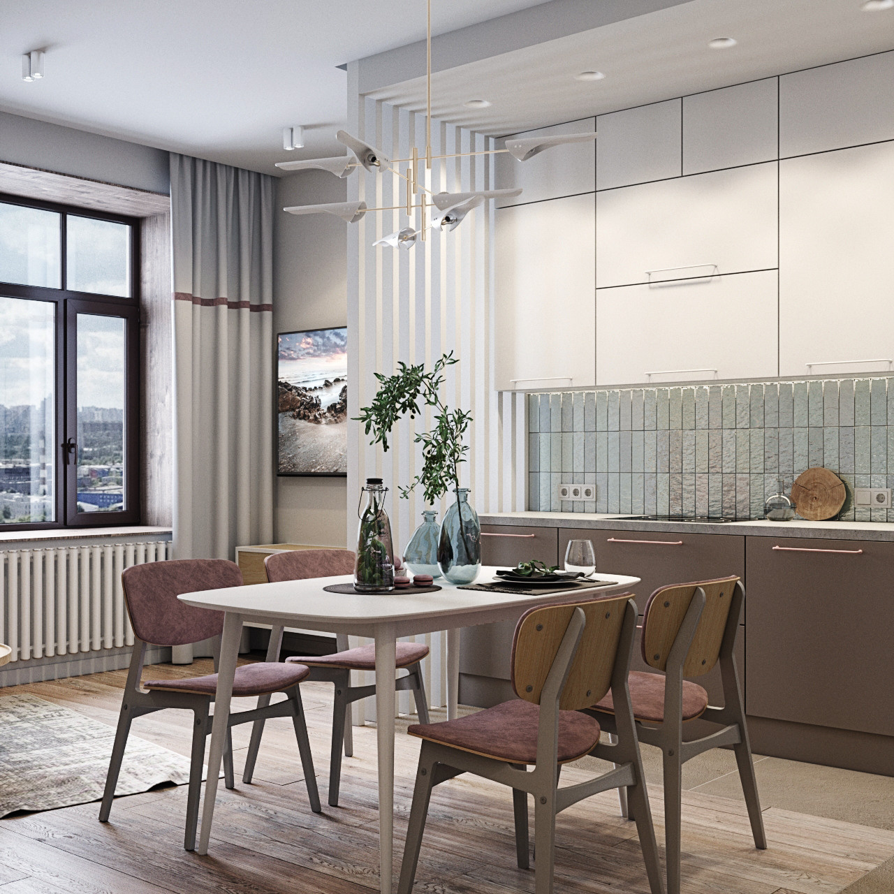 Люмен. Квартира 130 м². Мастерская интерьеров Светланы Куксовой. Дизайн и реализация