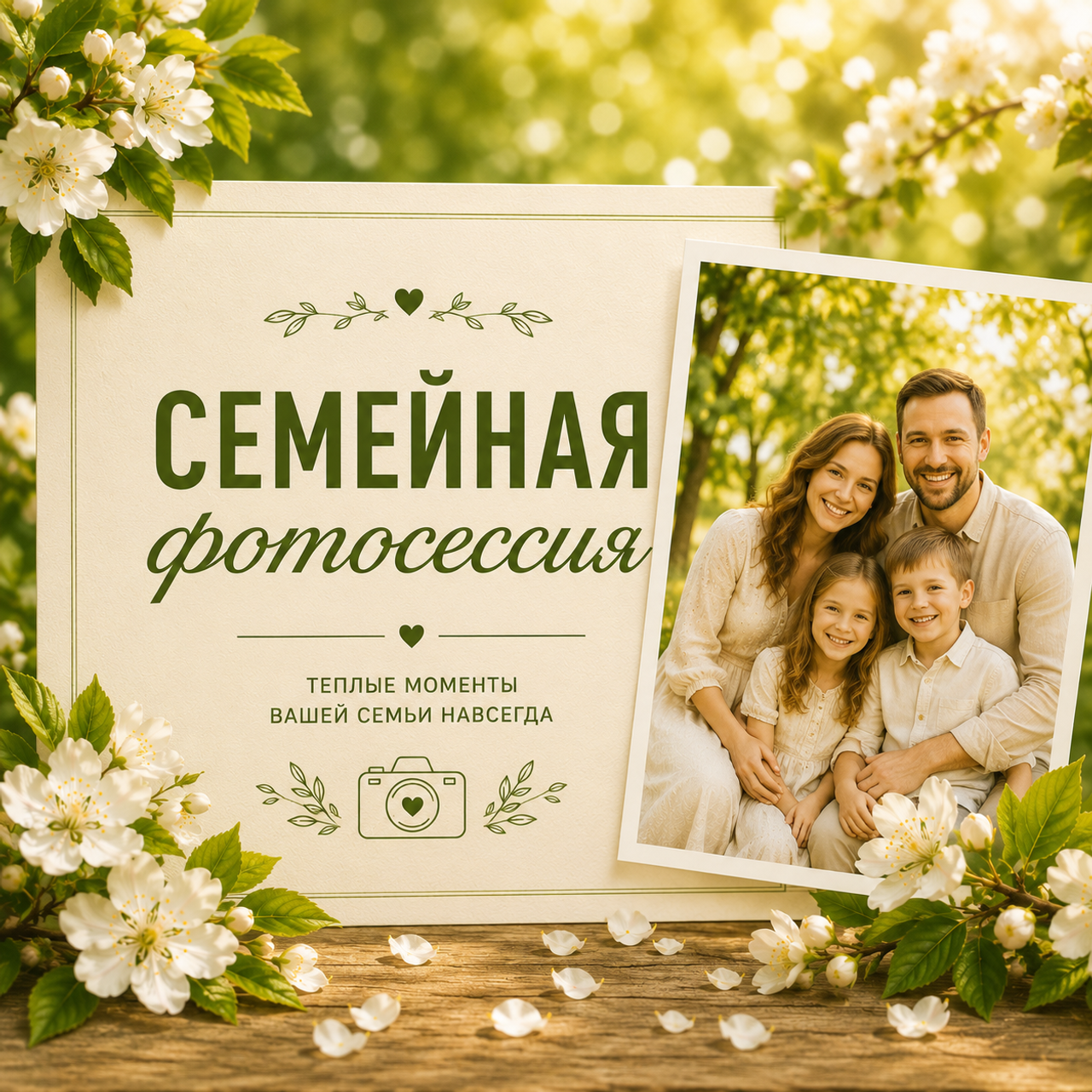 Семейная съёмка от 10000р