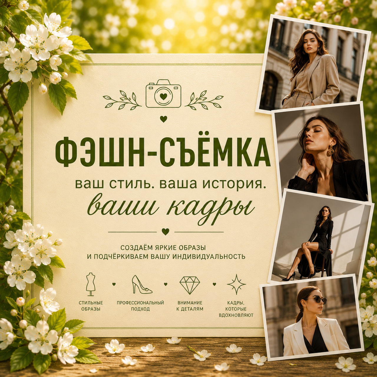 Фешен съёмка от 10000р