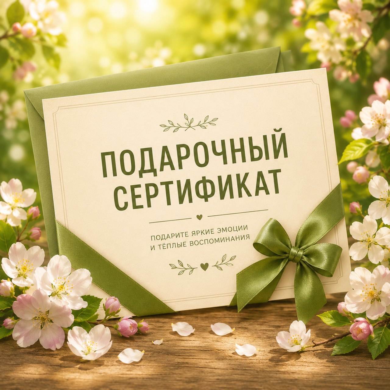Подарочный сертификат на фотосессию от 10 000р