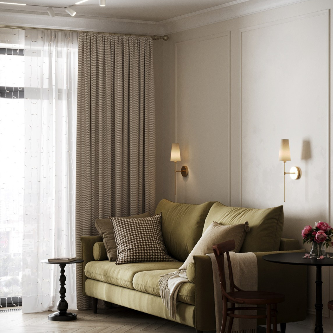 3Д визуализация квартиры ЖК Достижение 24 m²