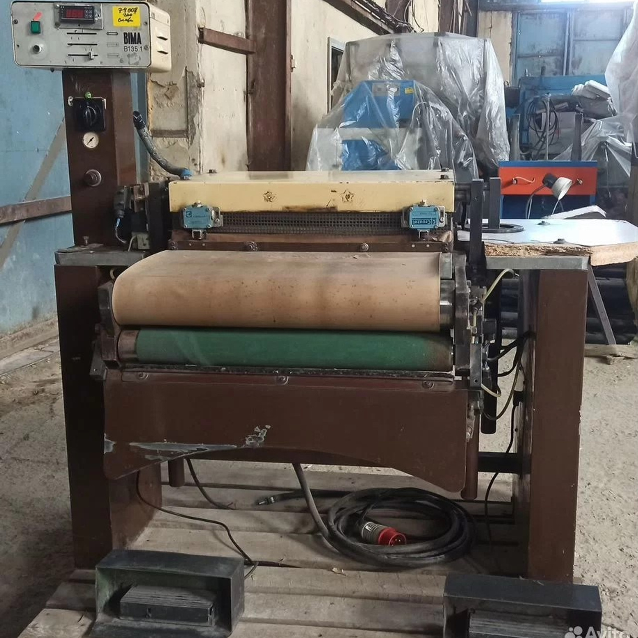 Станок-пресс для дублирования кожи, деталей верха Bima b135.1