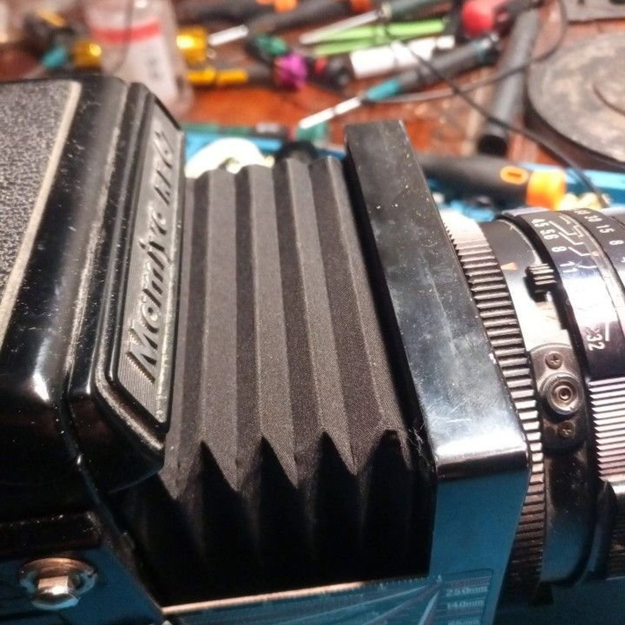 MAMIYA RB замена меха.