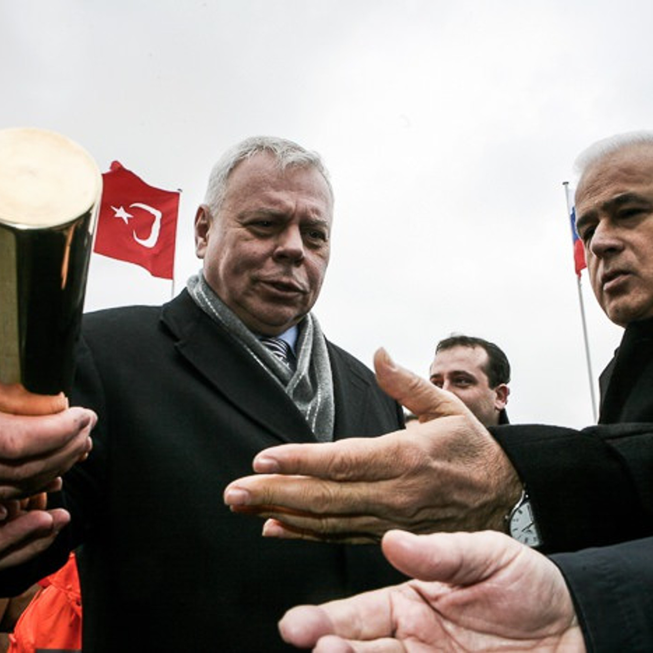 Закладка капсулы в основание памятника воинам Русской армии в Галлиполи. Турция. 2008