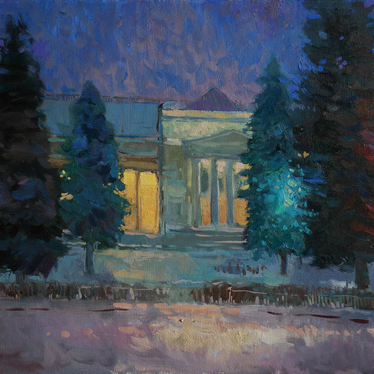 Изобразительный Музей им. А.С. Пушкина - 40х60см, холст, масло