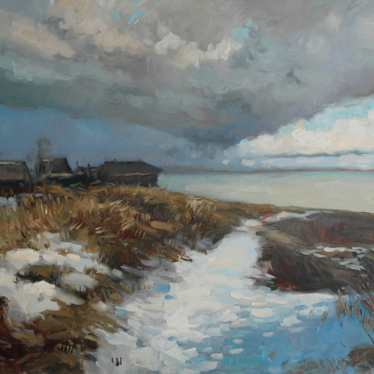 Весенняя буря - 60х80см, холст, масло