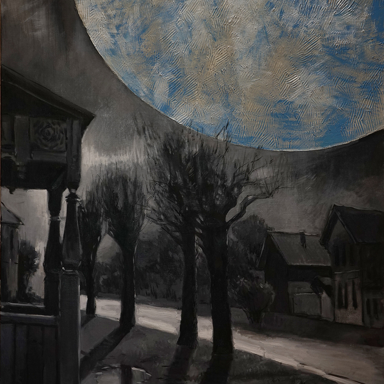 Прогулка - 100х140см, холст, масло, акрил.