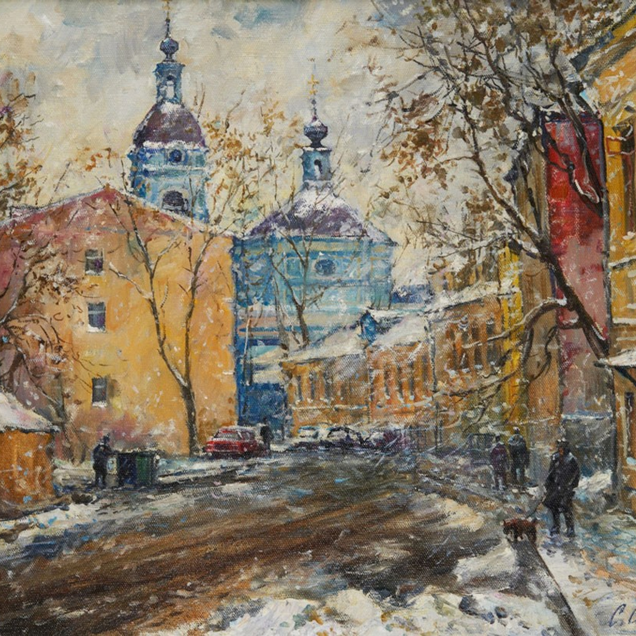 Станислав Скобелев — картины маслом. Москва и русская деревня