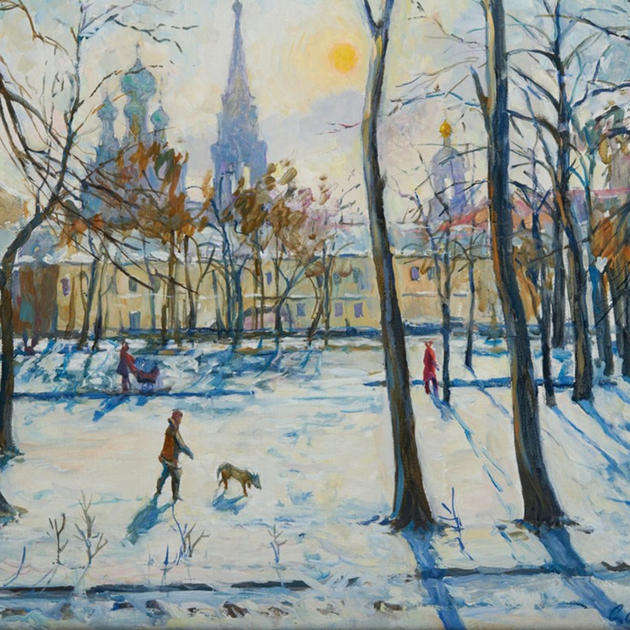 Станислав Скобелев — картины маслом. Москва и русская деревня