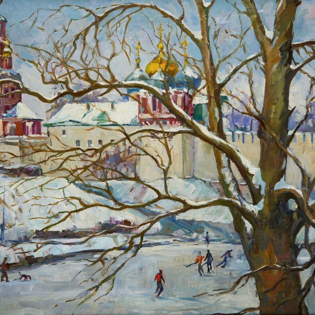 Станислав Скобелев — картины маслом. Москва и русская деревня