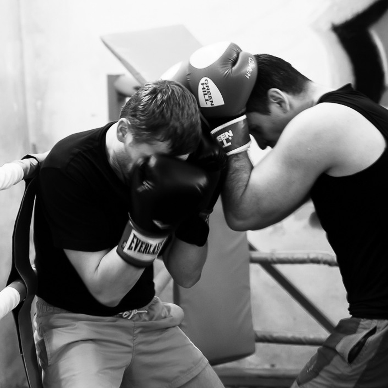 Репортаж тренировки по боксу