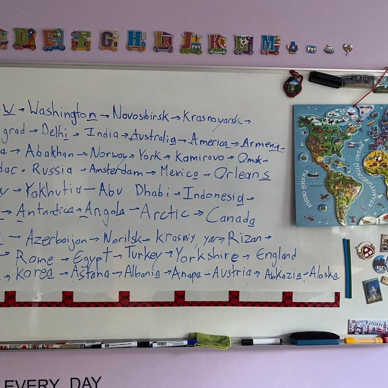 Играем в «Географический чайнворд»