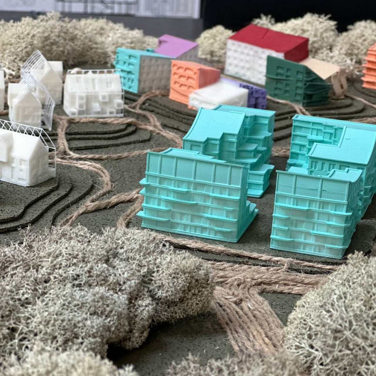 Курсовой макет поселка для студентов МАРХИ часть2