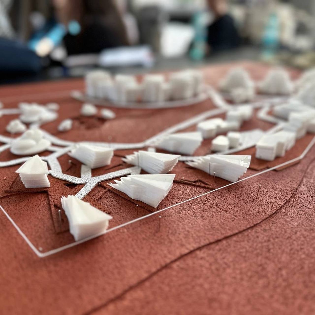 Курсовой макет поселка для студентов МАРХИ часть1