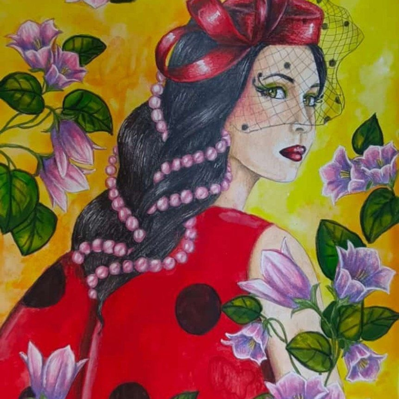 Альбом — раскраска авторская. Ladies of Nature. Grayscale. Раскраски Алёны Лазаревой