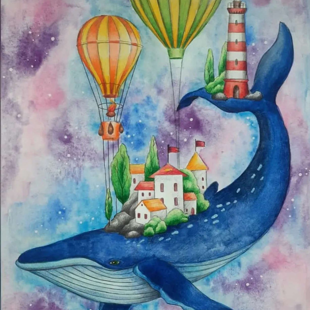 Dreams Авторская раскраска Алёны Лазаревой. Раскраски Алёны Лазаревой