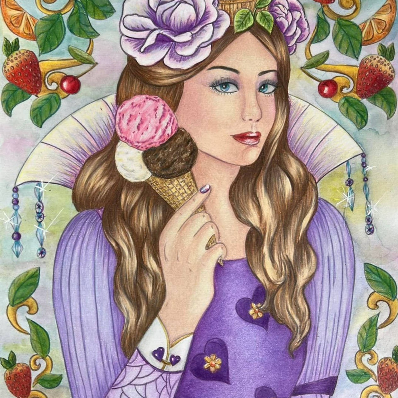 Sweet Dreams Авторская раскраска, Линейная. Российская редакция. Раскраски Алёны Лазаревой