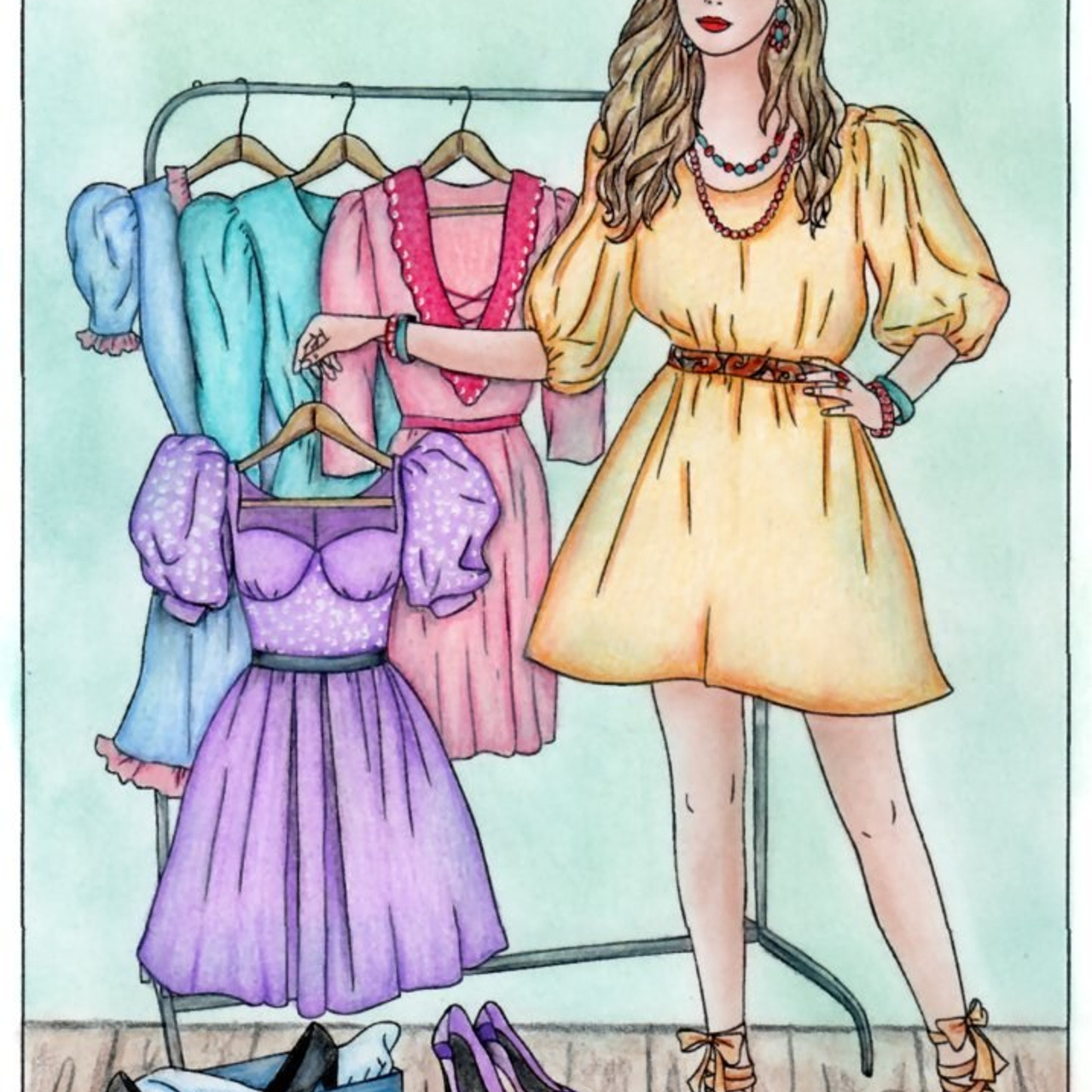 Fashion раскраска Алёны Лазаревой. Раскраски Алёны Лазаревой