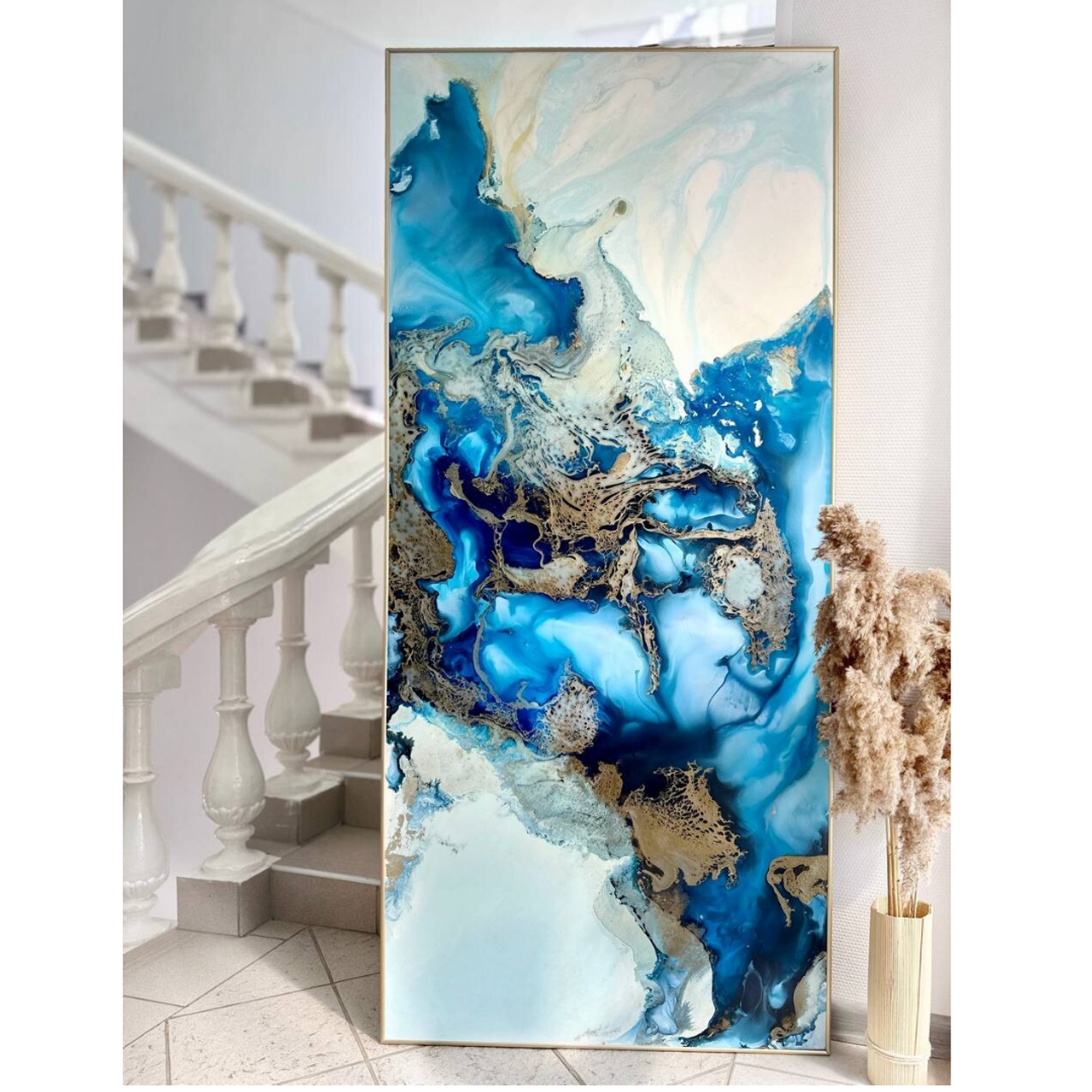 ЭССЕНЦИЯ АЗУРА /180×80см. Купить premium art, интерьерные картины в интернет-магазине MONA