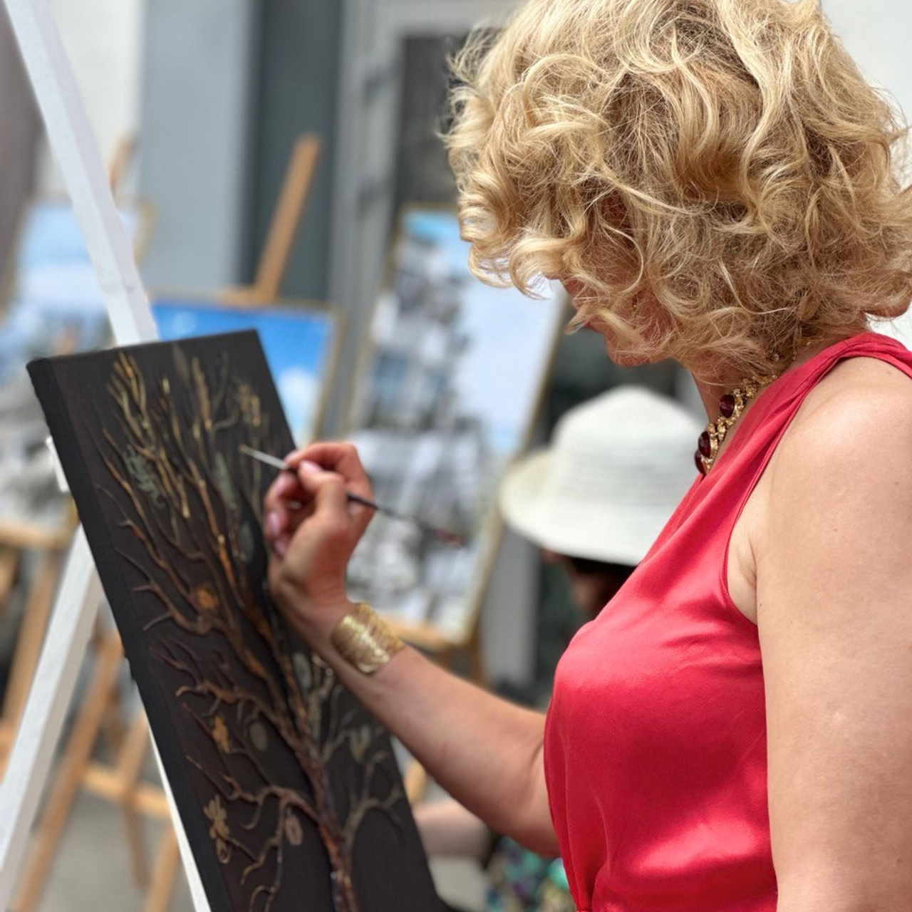 Онлайн мастер-класс «ДЕРЕВО ИЗОБИЛИЯ» с инкрустацией. MONA-ART. Студия авторского декора на заказ: зеркала-скалы по вашим размерам, столики, 3D панно, интерьерные картины, торшеры, светильники,