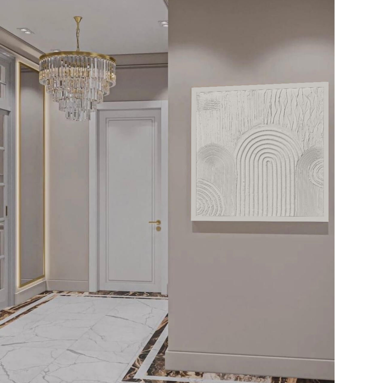 Картина с геометрической абстракцией. Объемная текстурная картина. Купить premium art, интерьерные картины в интернет-магазине MONA