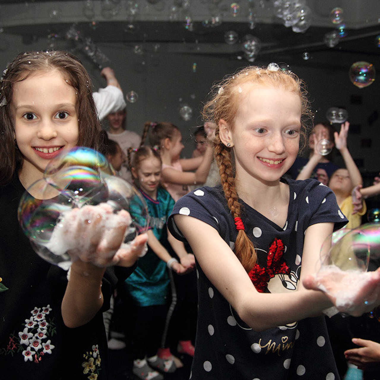 Шоу мыльных пузырей