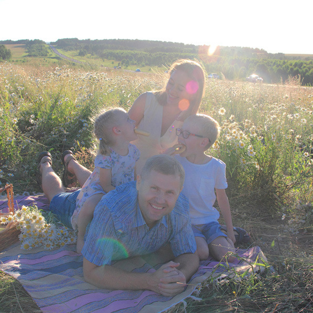 В ромашковом поле)