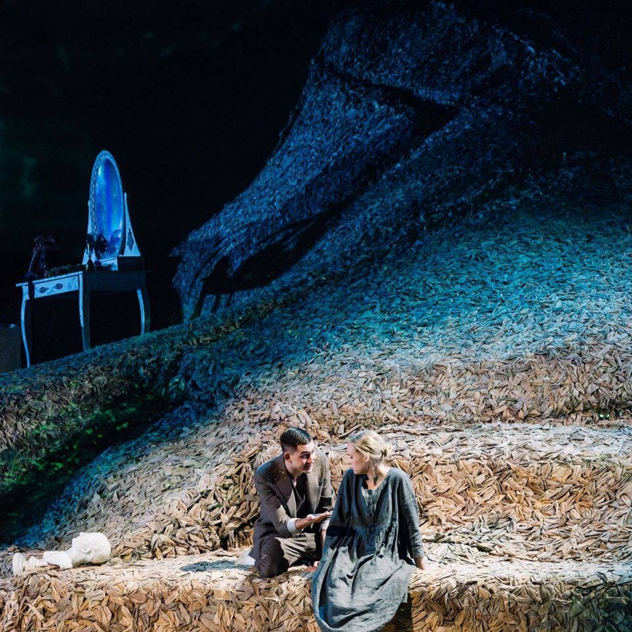 Декорации для спектакля «Лес» | МХАТ им. Горького. История занавеса. Превращаем идею в технологию