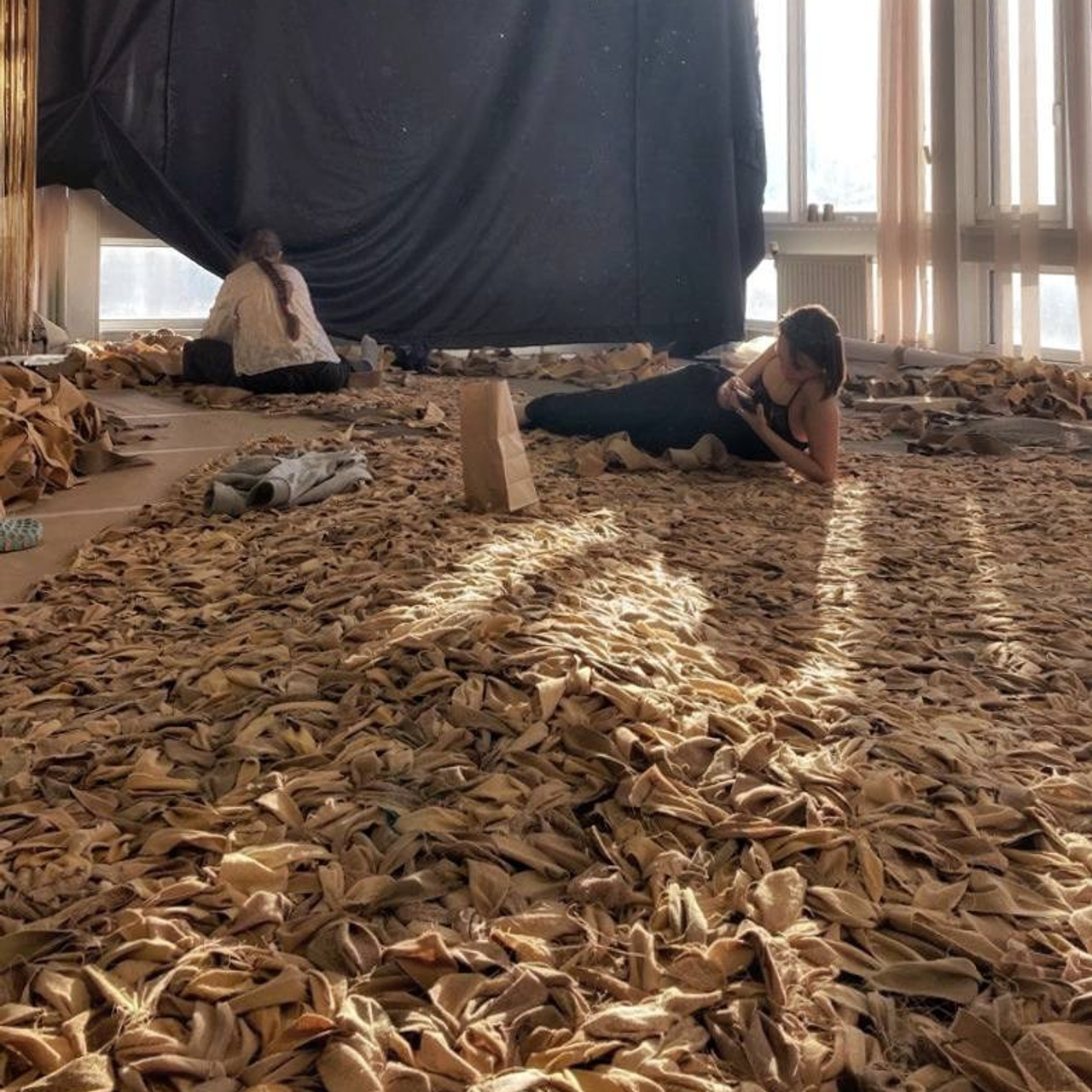 Декорации для спектакля «Лес» | МХАТ им. Горького. История занавеса. Превращаем идею в технологию