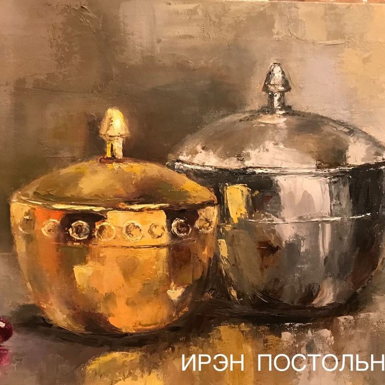 Oil painting in the style of Ans Debije, buy a painting by Irene Postolnaya 