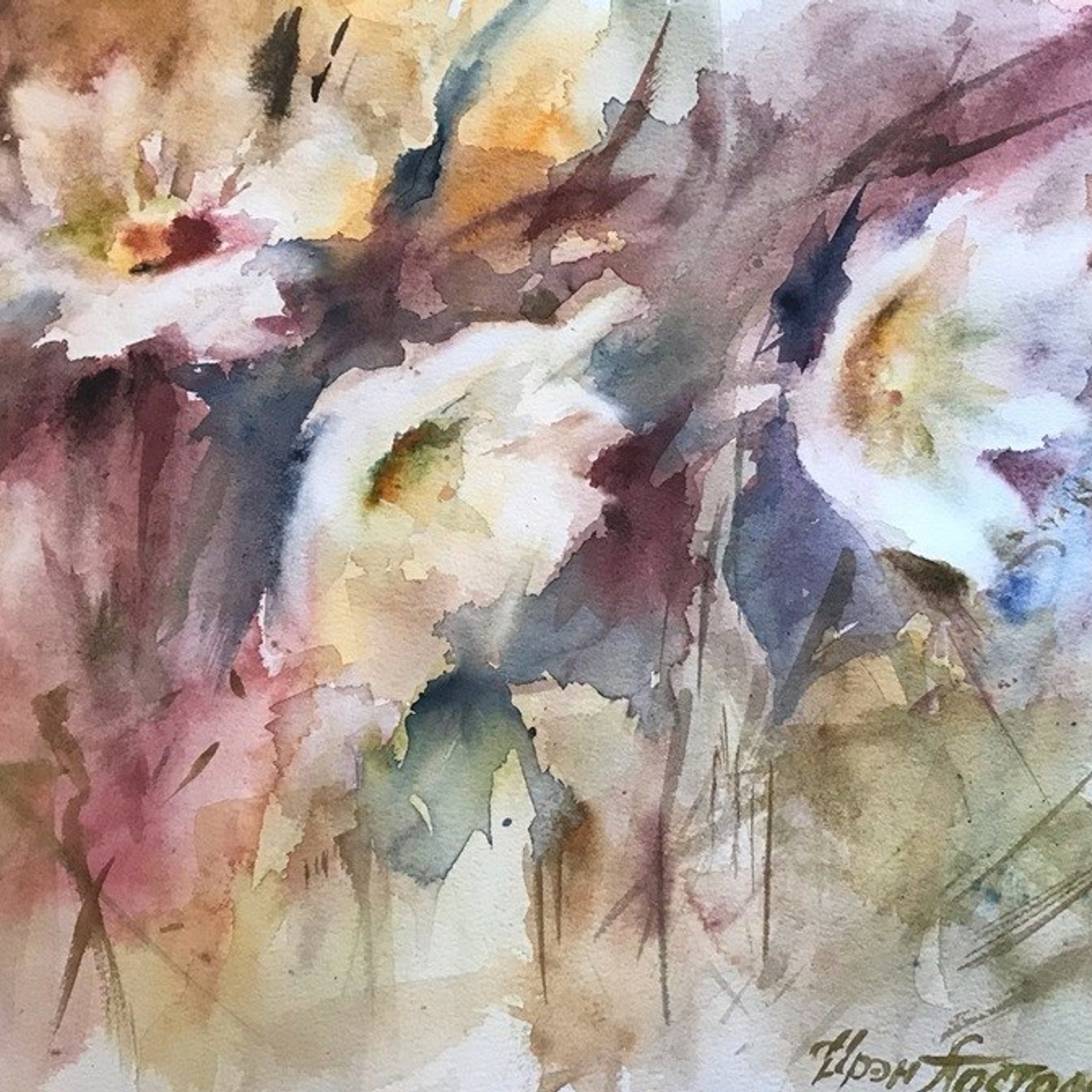 "Лето, ах лето...", акварельная картина Ирэн Постольной, 30х40 см. Картина продается