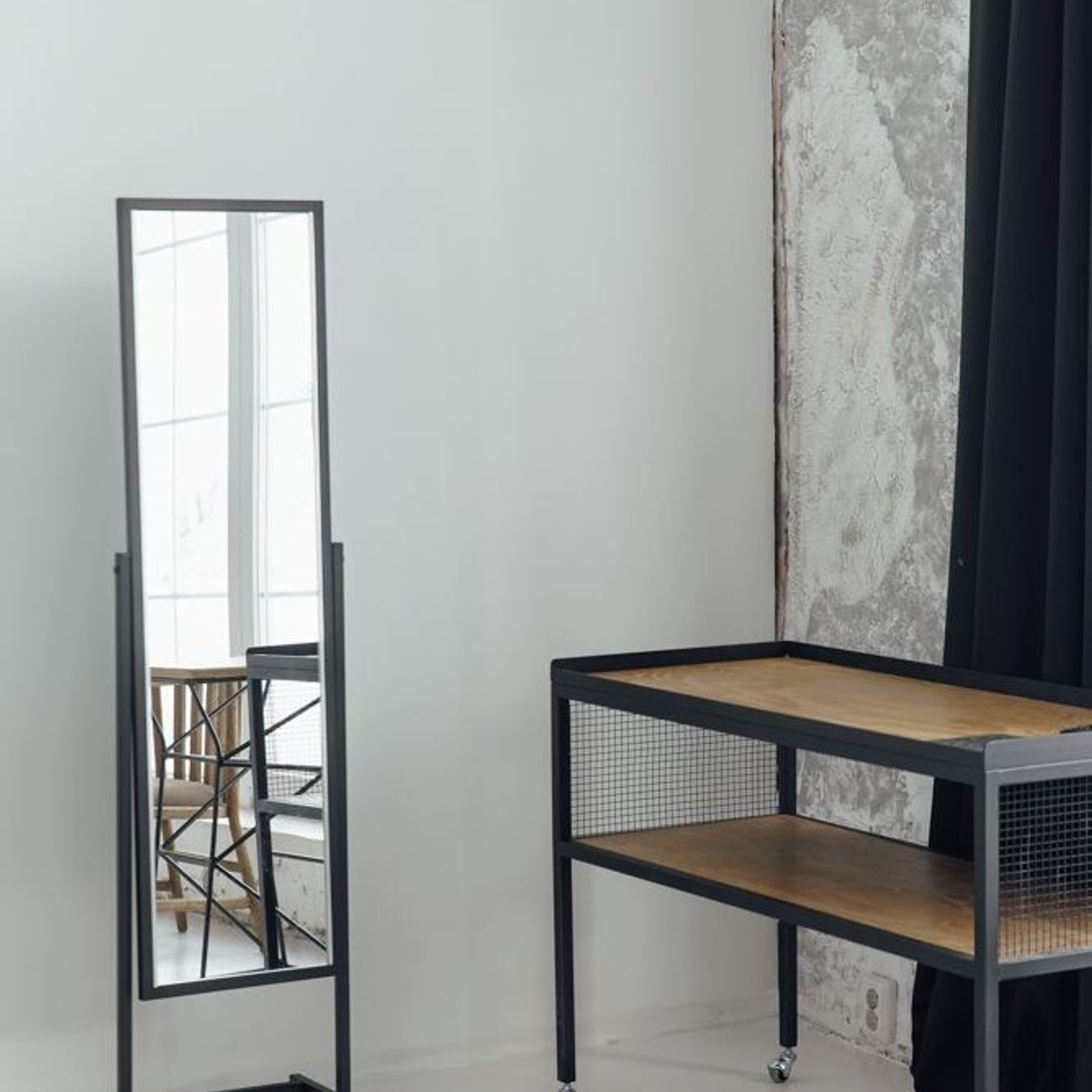 фотосессия с зеркалом в студии