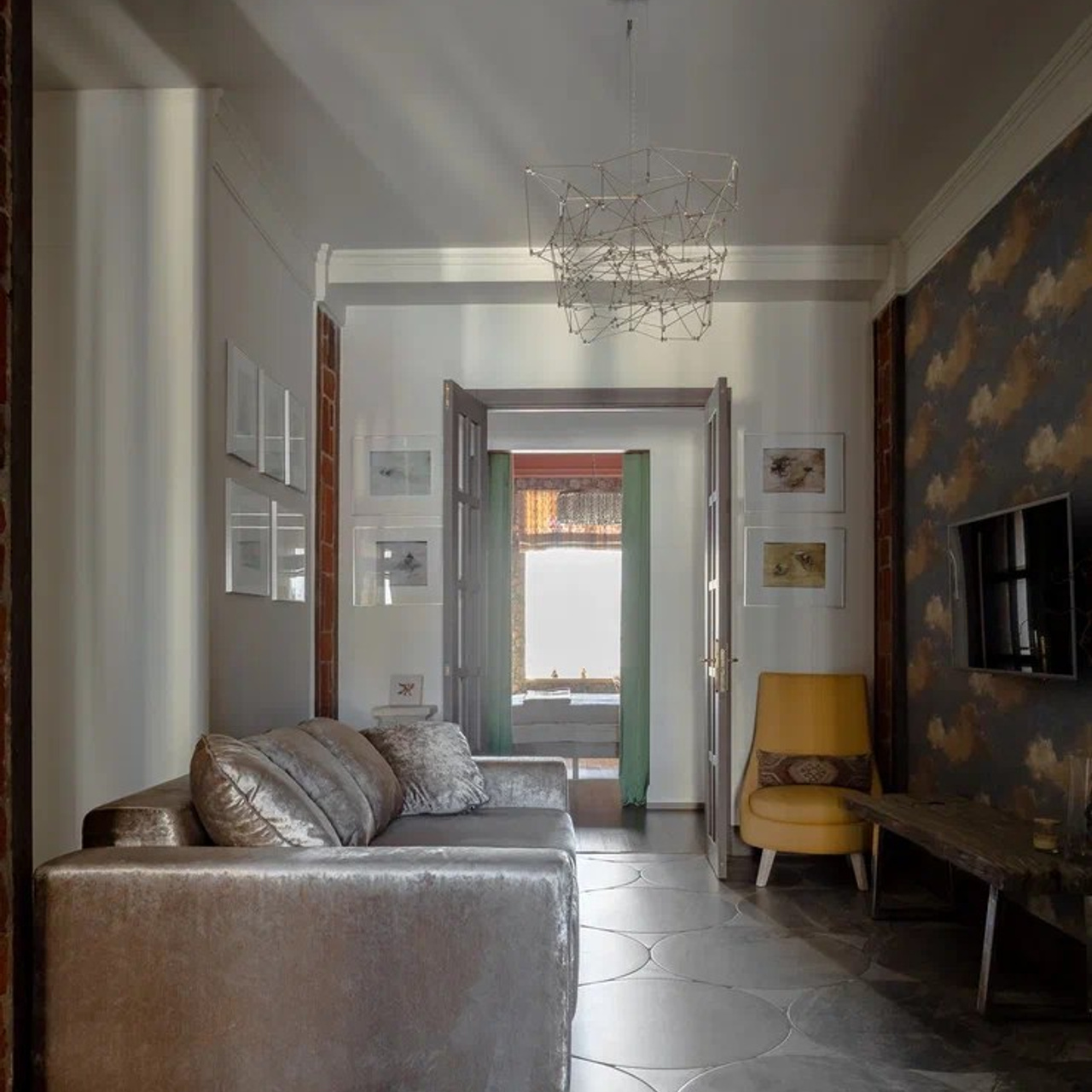 Небольшая квартира с анфиладной планировкой. Главная