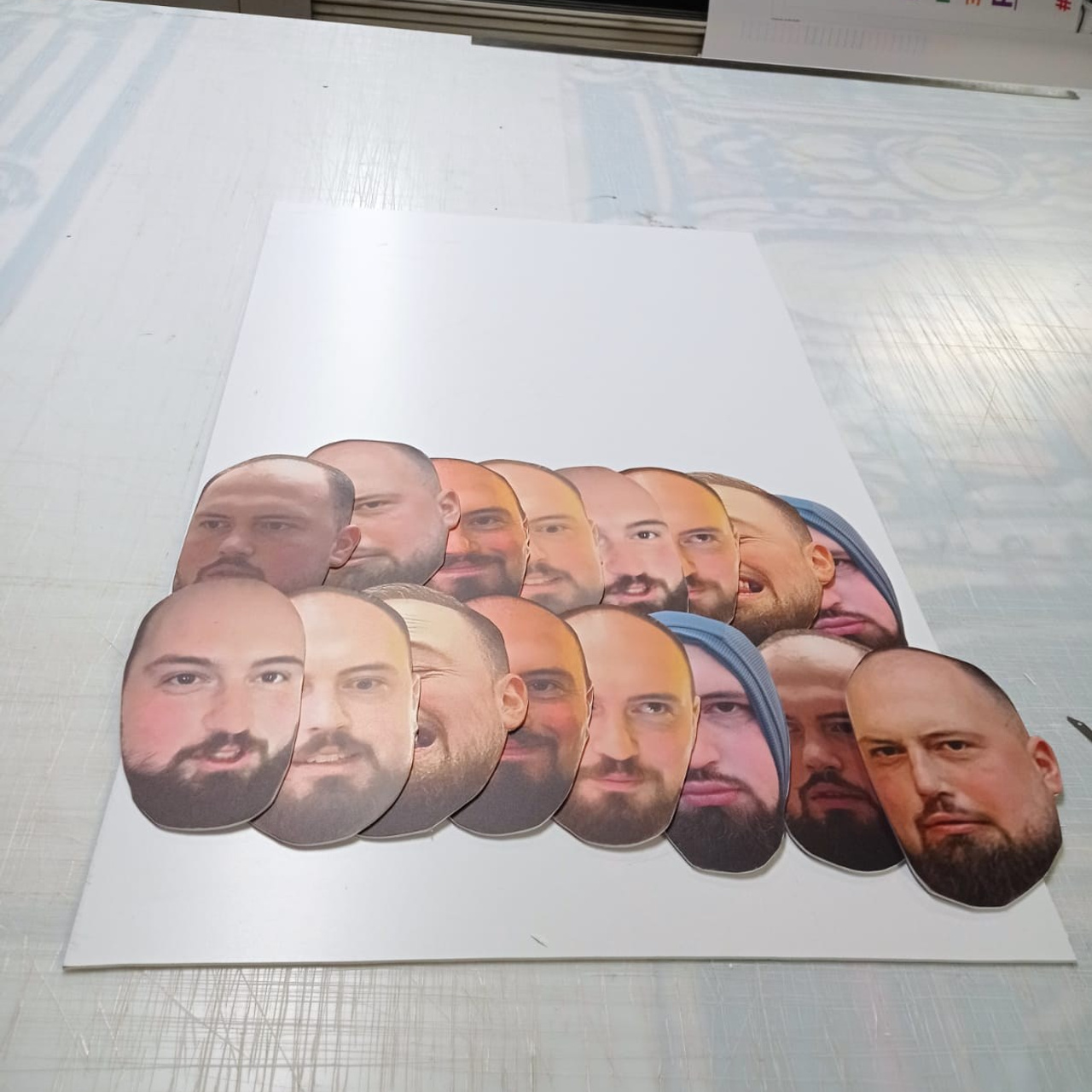 ПВХ 3 мм прямая печать + резка в ручную