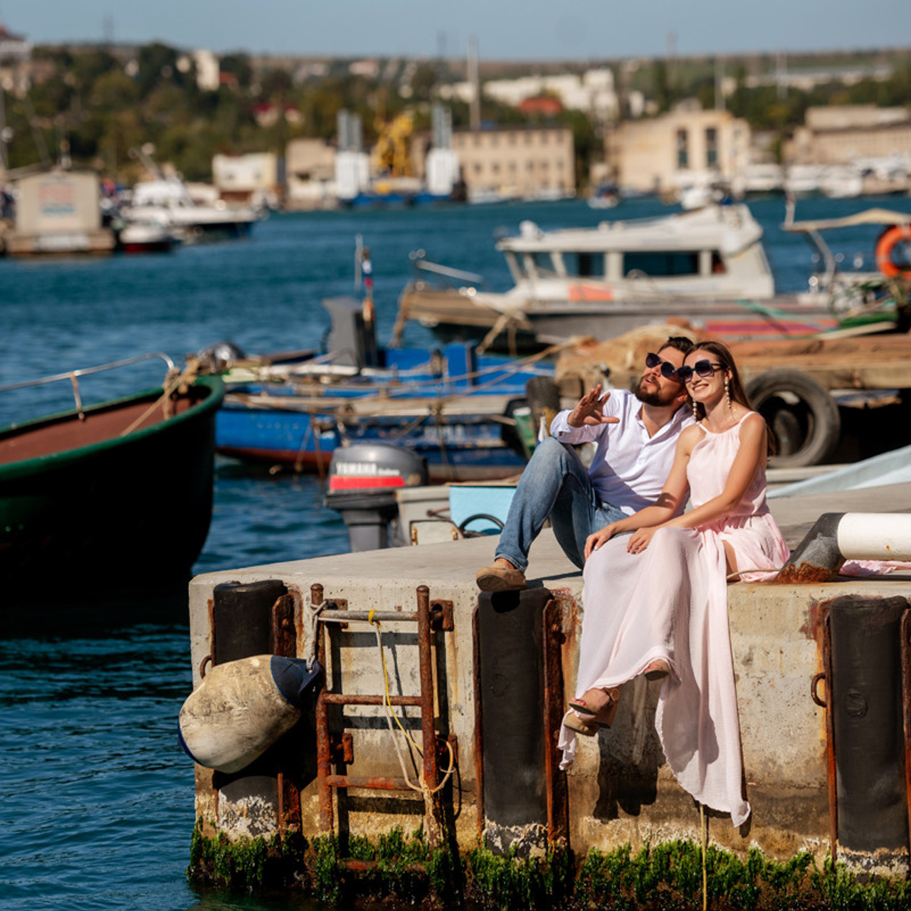 Слава и Лена в Балаклаве. Фототуры, обучение, фотограф Анастасия Забелина в Крыму и Севастополе