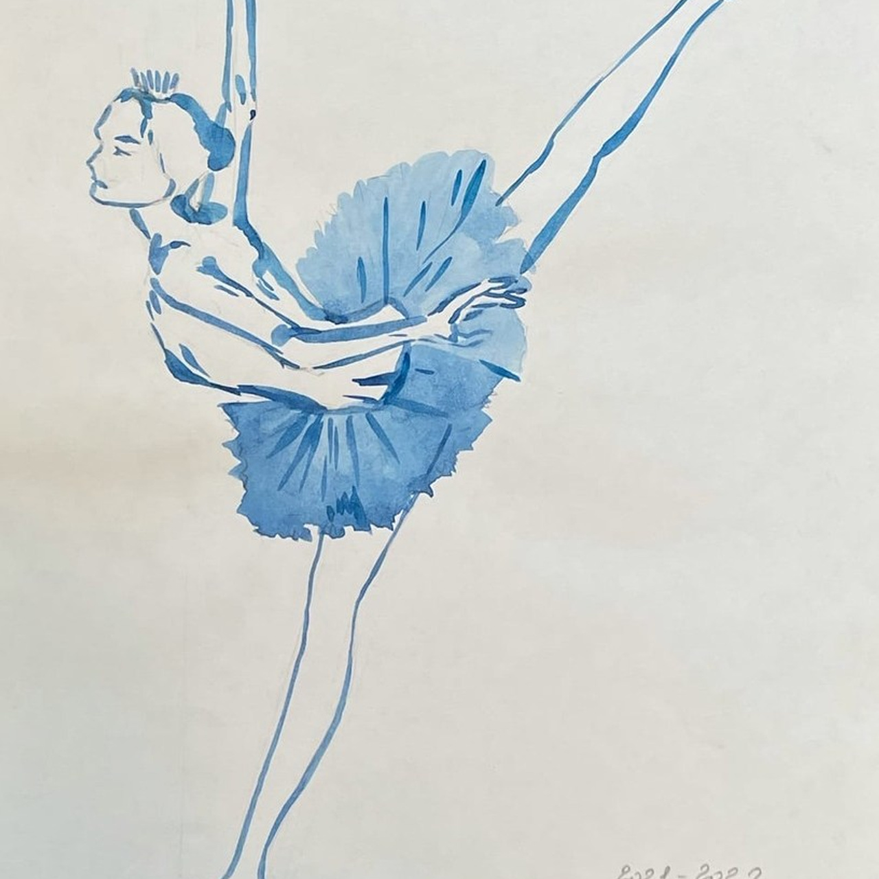 Наброски. Синий махаон