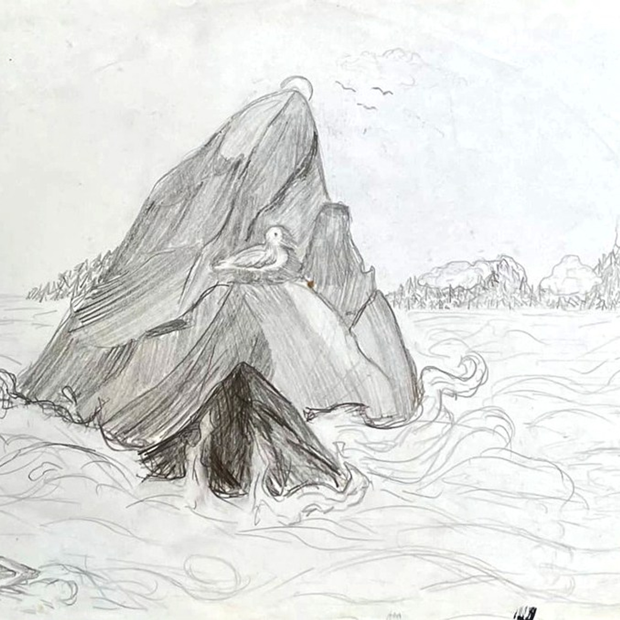 Наброски. Синий махаон