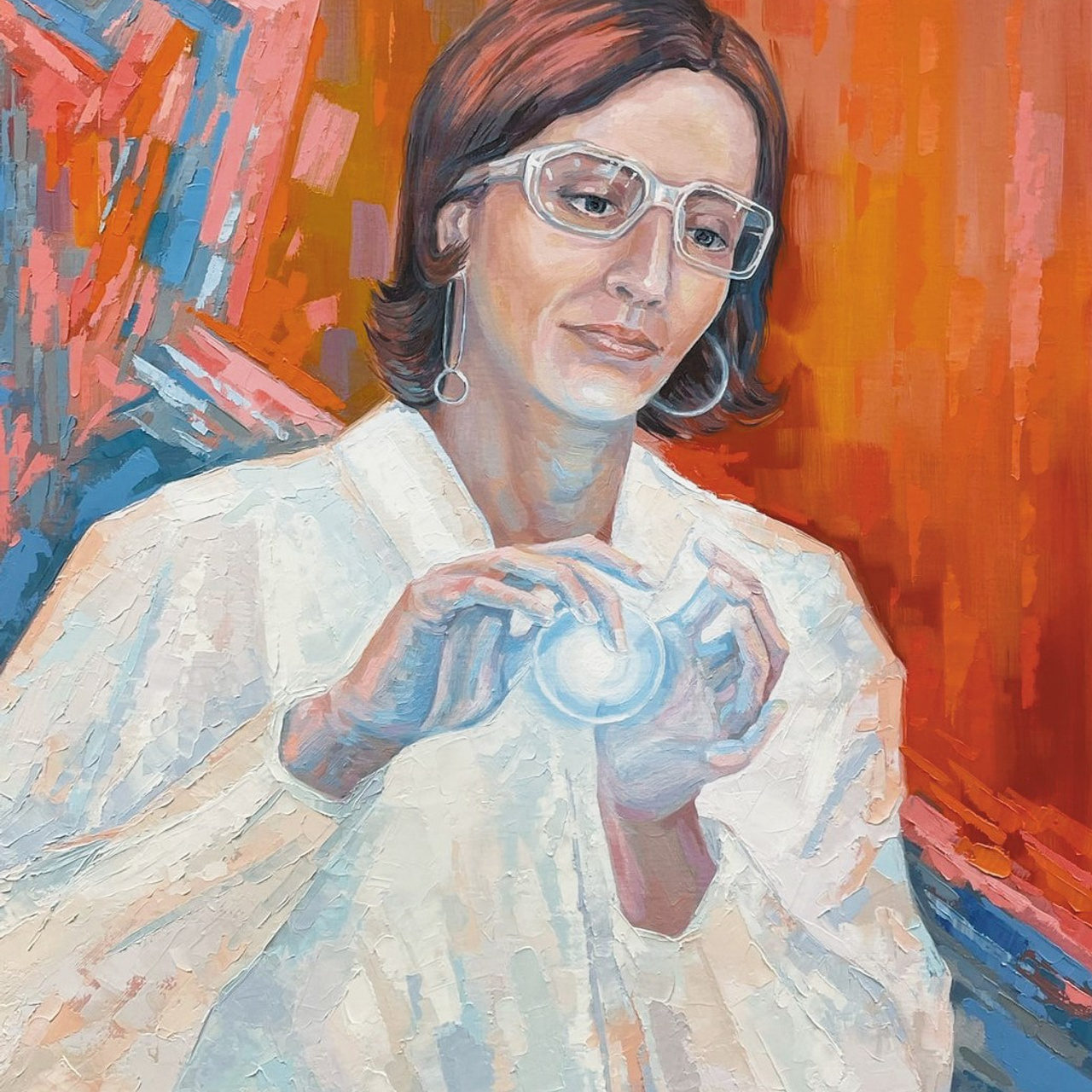 Портрет. Масло. Живопись. Прекраснова. Prekrasnova. Painting. Portrait