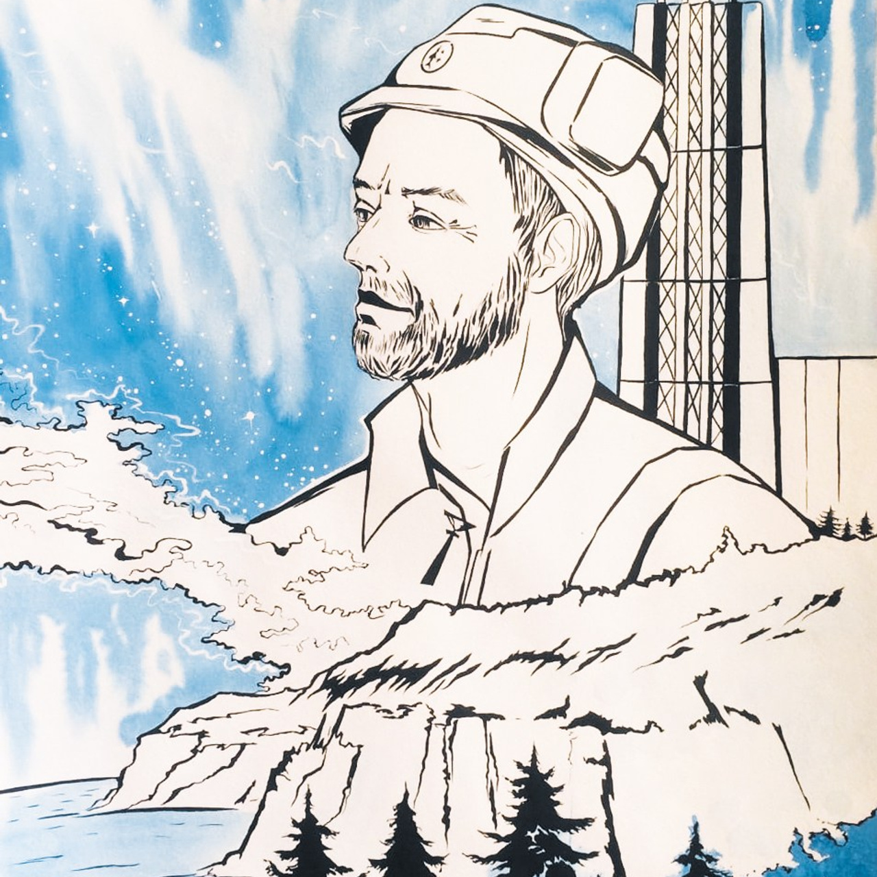 Тушь. Акварель. Прекраснова. Prekrasnova