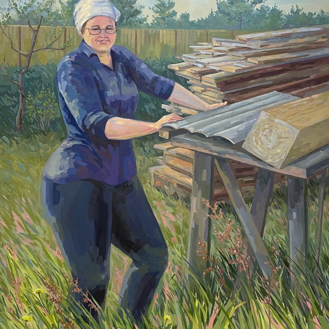 Масло. Живопись. Прекраснова. Prekrasnova. Painting. Portrait