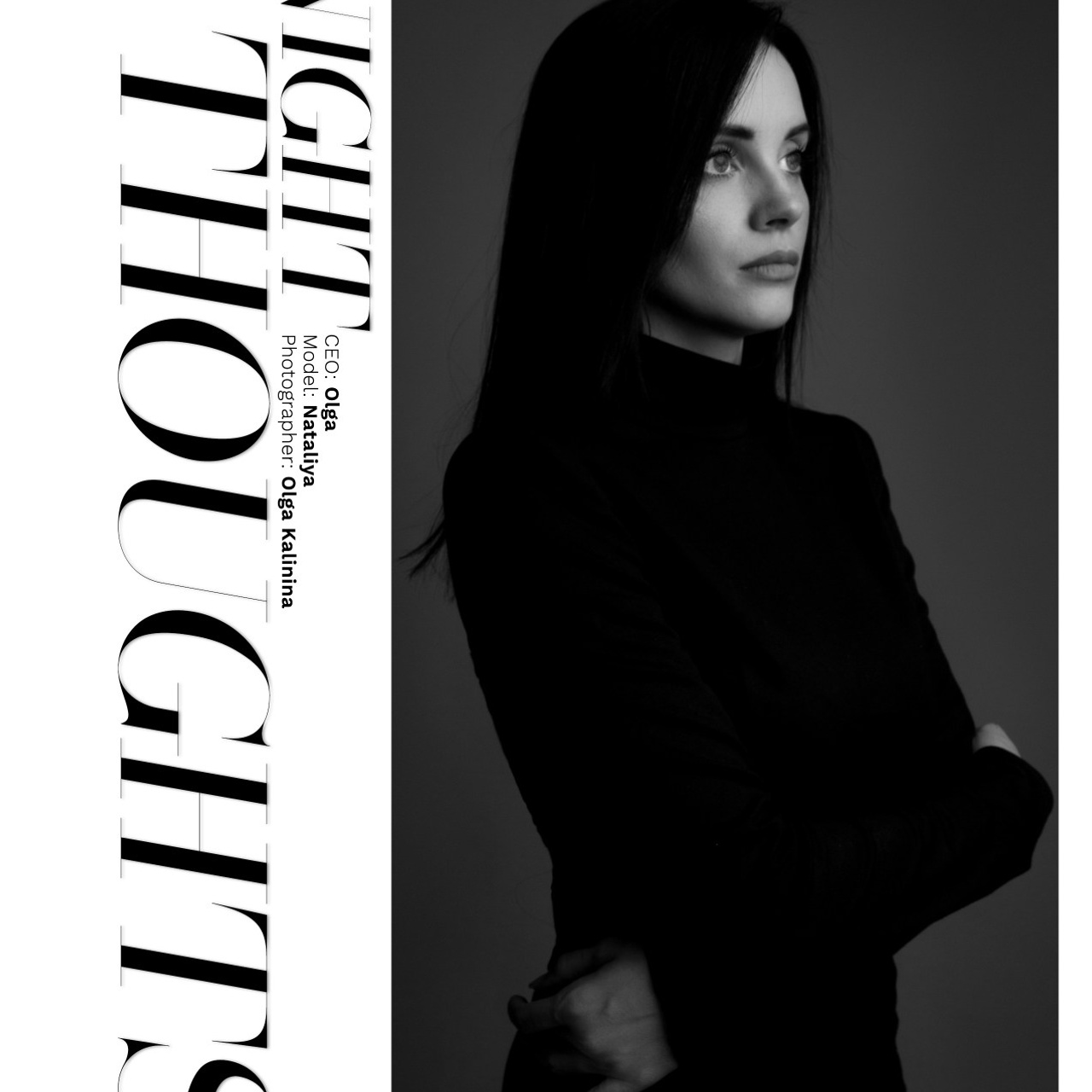 Журнал VIGOUR MAGAZINE Black And White | May 2025 | Issue 01|Торонто, Онтарио, Канада | Модель: Наталья Налимова