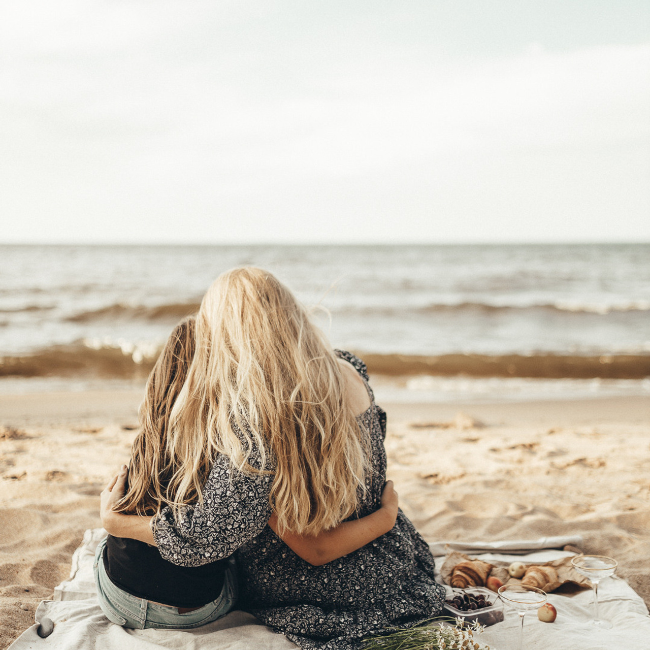 пикник Аня с дочкой