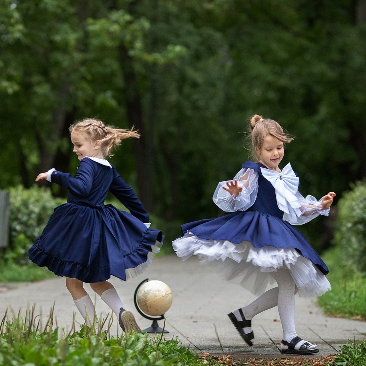 Фотосессия в школе для выпускного альбома — фото учеников на улице