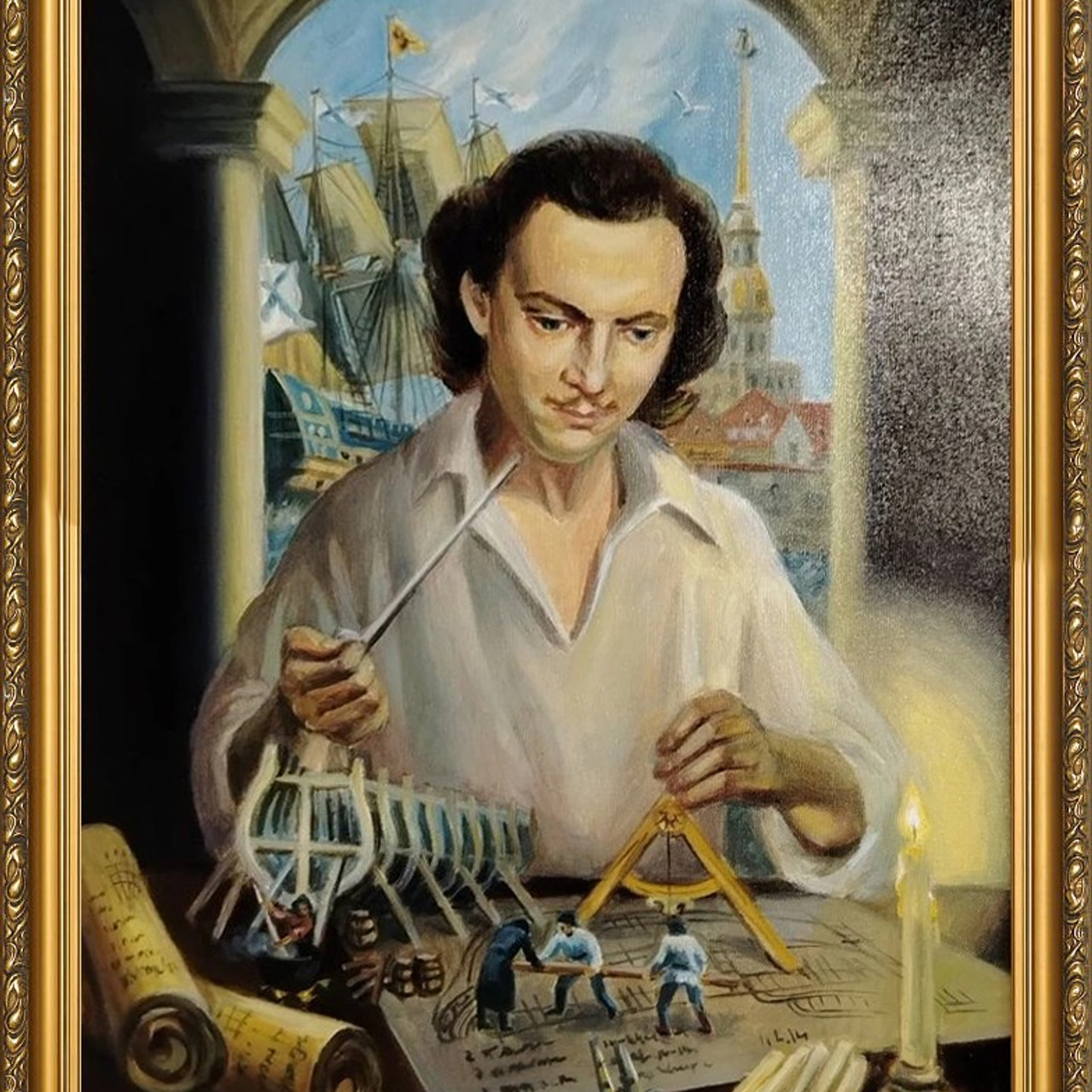 «Петр I строит флот и Санкт-Петербург». Artrostragallery.ru