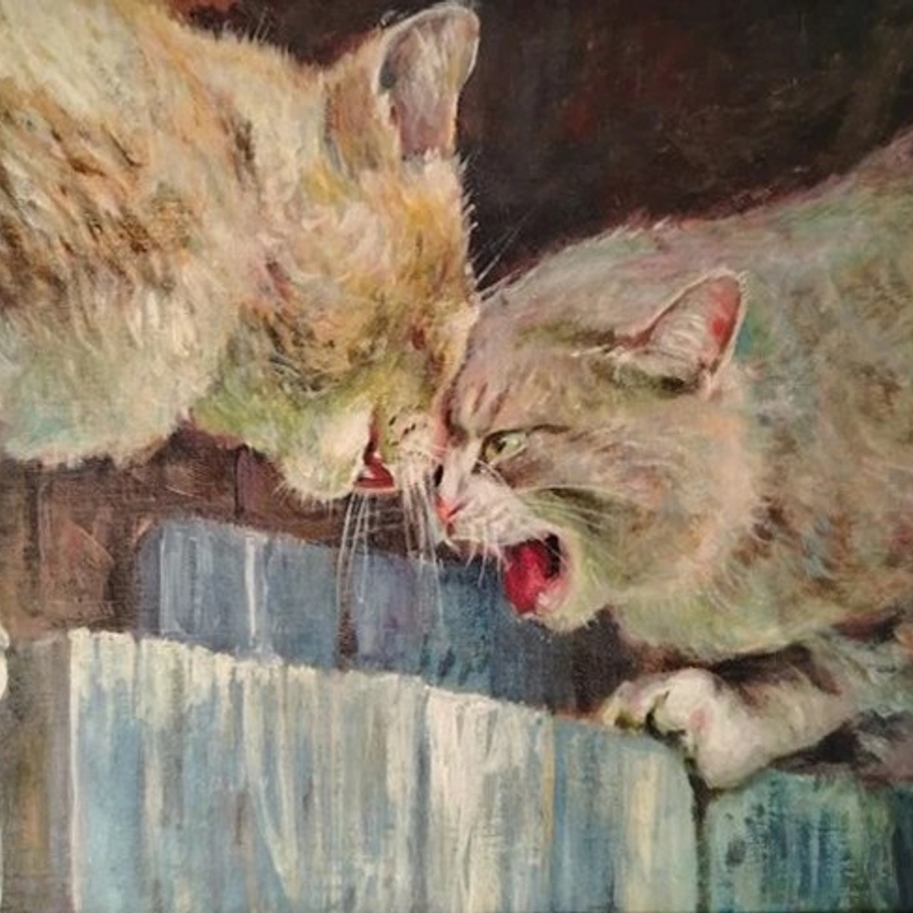 «Весенние коты». Artrostragallery.ru