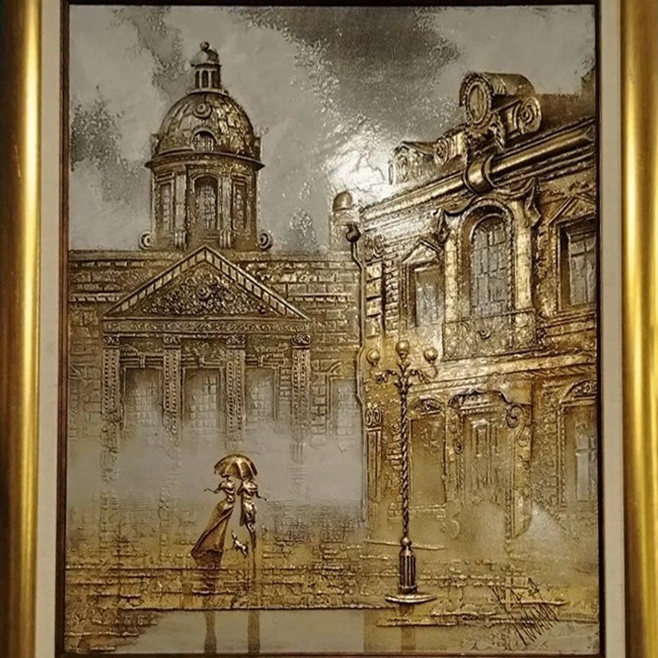 «Старый Санкт-Петербург. Влюбленные под дождем». Artrostragallery.ru