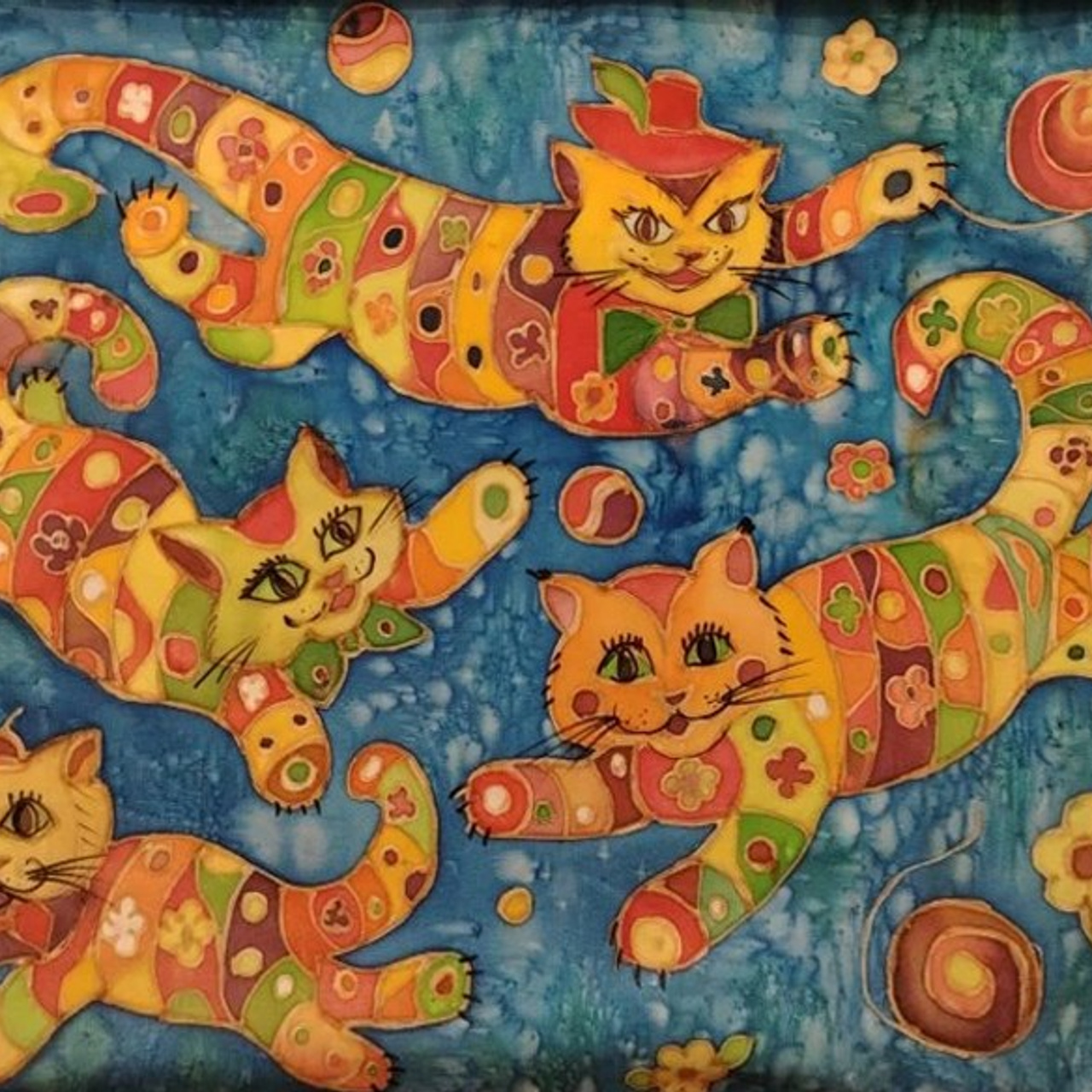 «Счастливые коты». Artrostragallery.ru